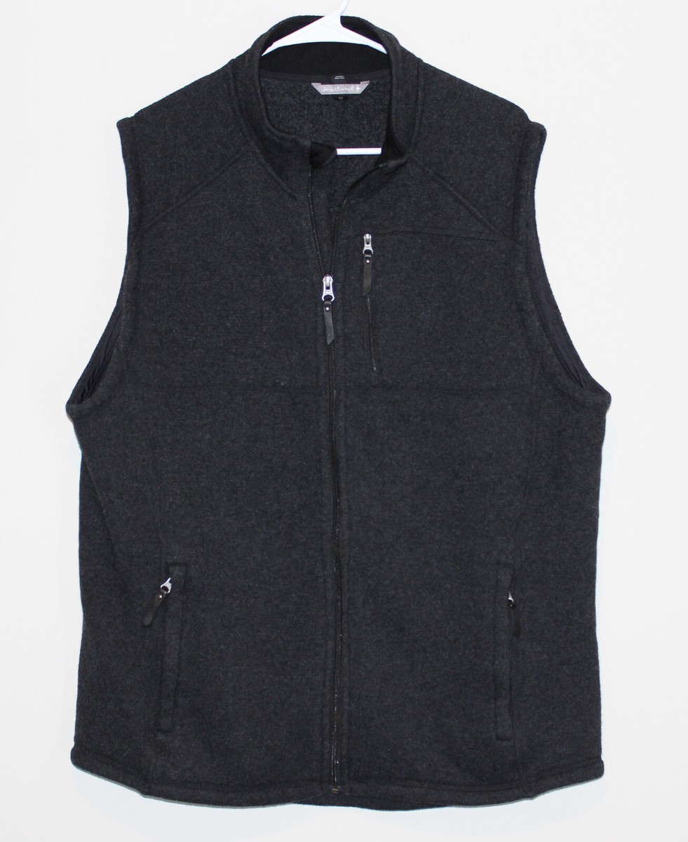 Smartwool Men's Echo Lake Full Zip Wool Vest Dark Grey SW010002 Size XL