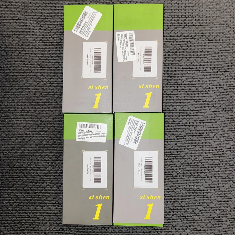 Luxury Silk Face Mask with Nose Wire 100% Mulberry Silk Hypoallergenic Wine Red - Image 2 of 4