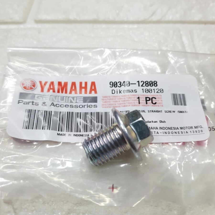Yamaha TTR110 YZFR3 XMAX300 MT03 Engine Oil Drain Bolt 90340-12808