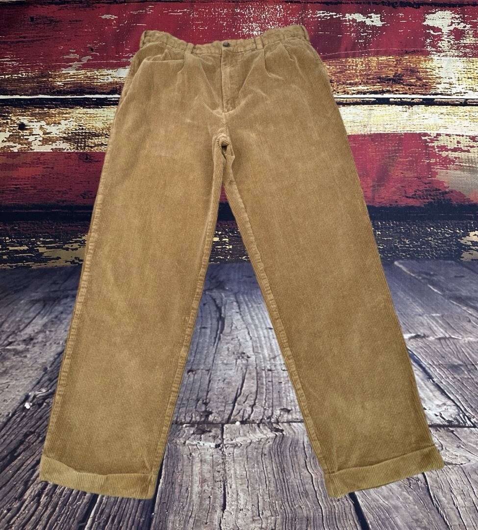 Corduroy Pants Brooks Brothers Mens 36x32 Elliot 346 Chino Duck Brown  Preppy Y2k