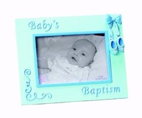 Russ Berrie Small Blessings Baby's Baptism Photo Frame, Blue (discontinued By Ma on sale Russ Berrie Small Blessings Baby's Baptism Photo Frame, Blue (discontinued By Ma on sale