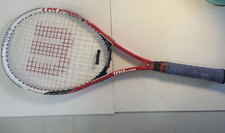 NEW Wilson Impact Titanium Volcanic Frame Red/Blk/Wh Tennis Racquet 4 3/8" Grip
