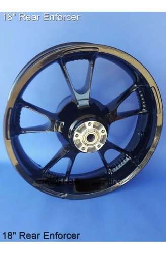 HARLEY ENFORCER II REAR WHEEL black 2020 -23 RIM TOURING STREET GLIDE ...