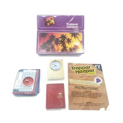 New Retro Trapper Keeper Card Game Collectors 2019 Travel Cabin Palm Tree 