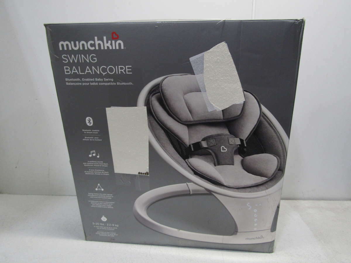 Discount Buying Munchkin Bluetooth Enabled Baby Swing Gray For Sale Online Outlet With 100 Top Quality Guaranteed Thefourthmirror Com