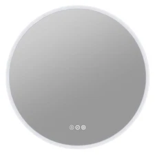 ANZZI 24-in. Diam. LED Front/Back Lighting Bathroom Mirror with Defogger