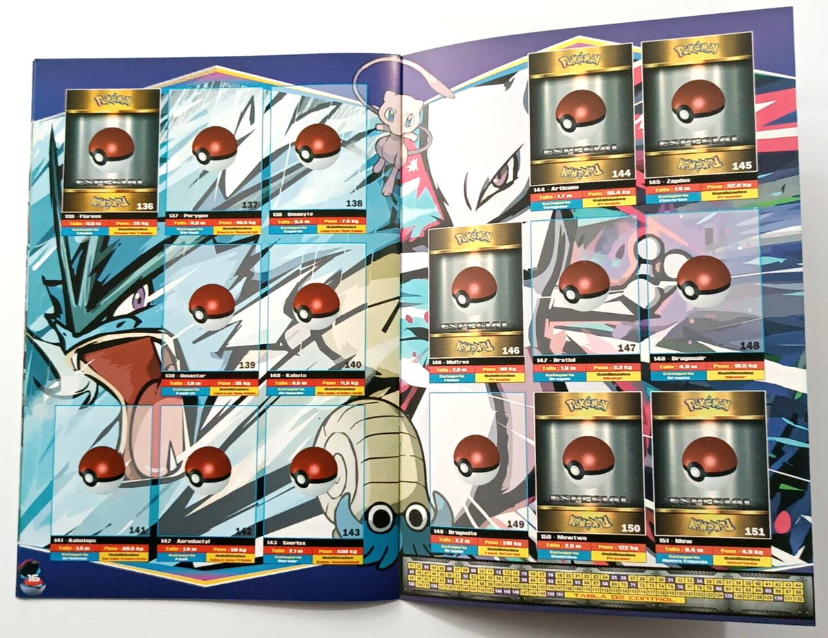 ALBUM POKEMON EVOLUTIONS EP - Sticker Album + Full Set 151/151 PERU 2022  MEWTWO