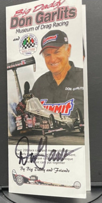 VRHTF NHRA SIGNED BY BIG DADDY DON GARLITS MUSEUM OF DRAG RACING BROCHURE