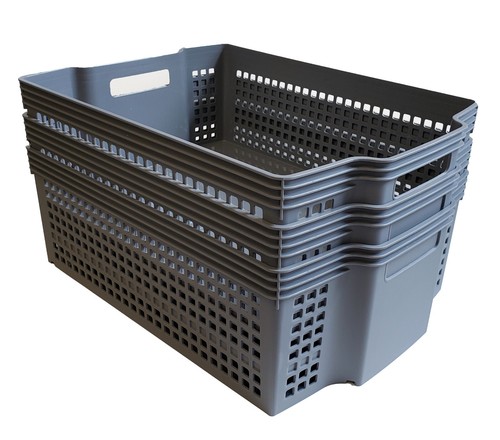 NEPA Market Stackable Turn-Around 3 Storage Baskets Set 15" x 11" x 5" - 第 4/8 張圖片