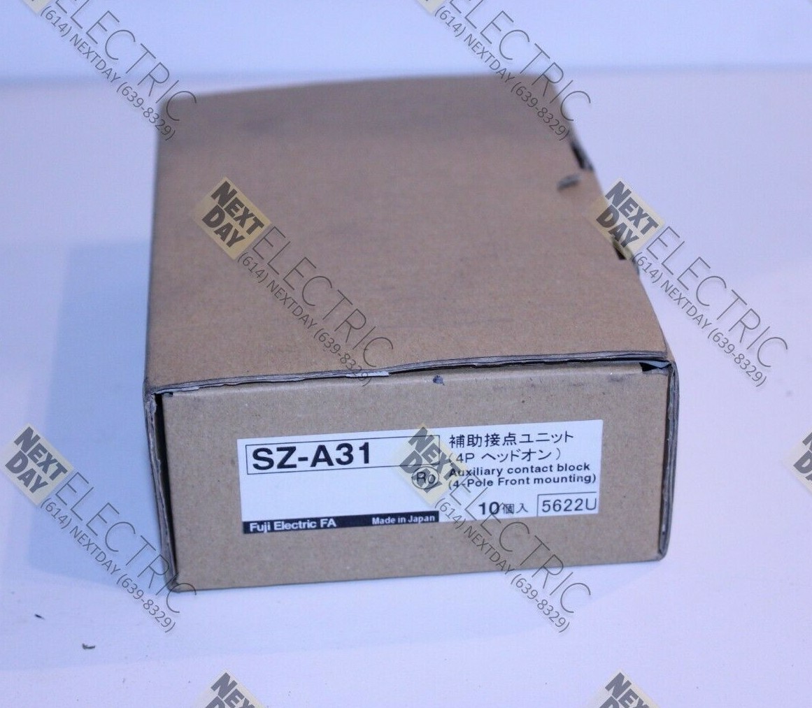 Fuji Electric, SZ-A31, Aux Auxiliary Contact Block Relay Starter Mount 4 Pole
