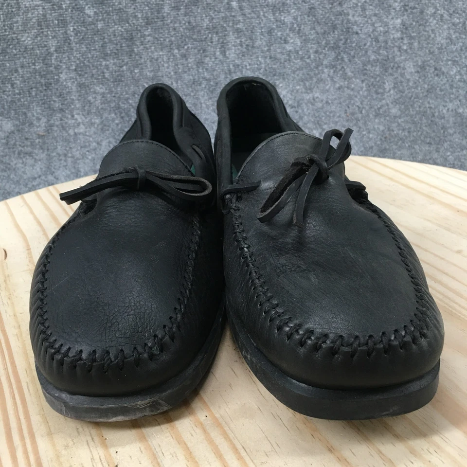 Zapatos Dexter Para Hombres 13 M Mocasines Sin Cordones Cuero Negro Cómodos Sin usar, en Caja, Puntera Baja Parte Superior Foto 4 de 4