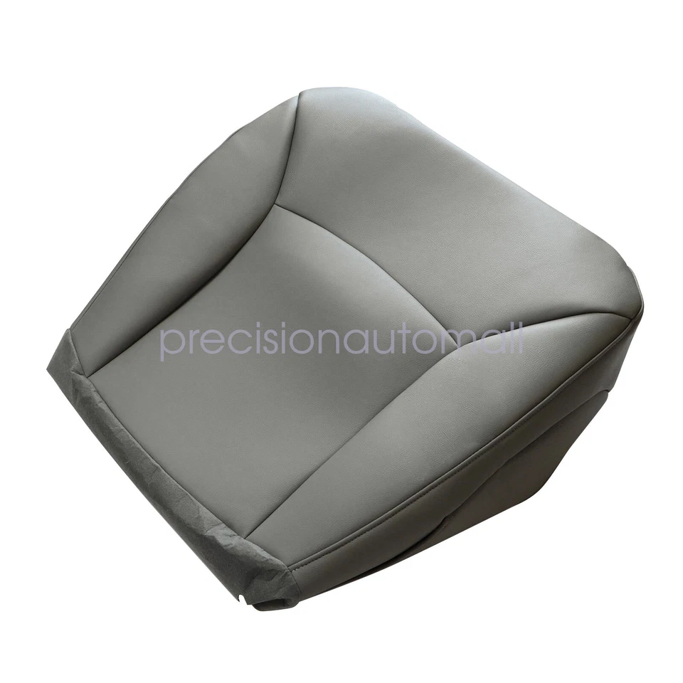 Cubierta de asiento de cuero inferior del lado del conductor y del pasajero para Ford E150 2002-07 08 gris Foto 4 de 4