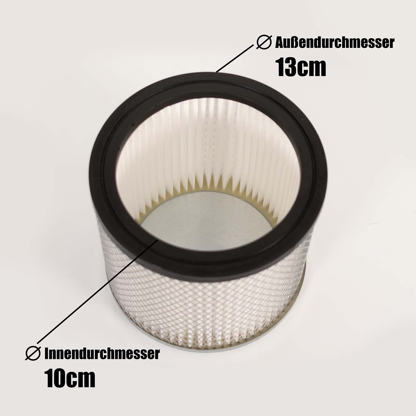 Navaris Asche Filter für Aschestaubsauger - HEPA Ersatzfilter für