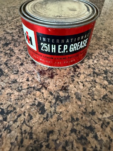 INTERNATIONAL HARVESTER GREASE TIN 252 H EP NOS