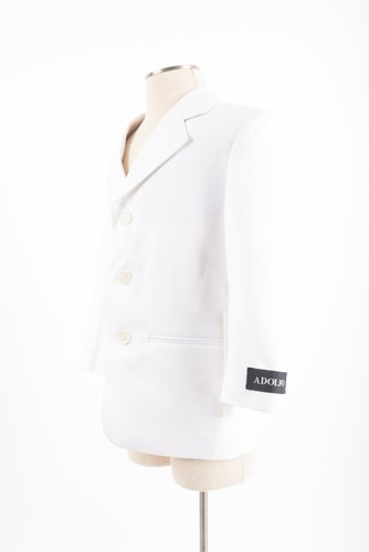 Adolfo Boys Suit Jacket Sport Coat Blazer Sz 5 White NWT - Picture 3 of 6