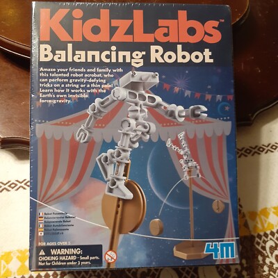 NIB- KidzLabs Balancing Robot 4M, Kids Science Home Project, Toysmith 2014