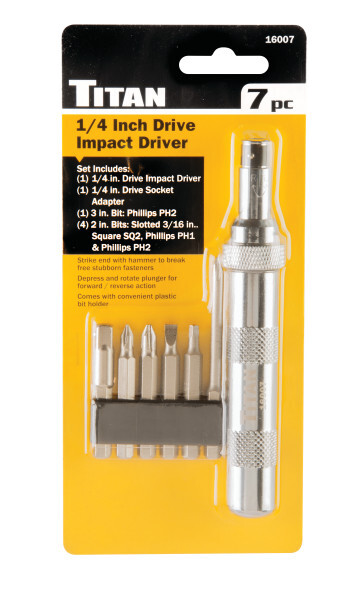 Titan Tools 50-Piece Torsion Impact Bit Set – Phillips, Hex, Star, Square & Adapters For Impact Drivers