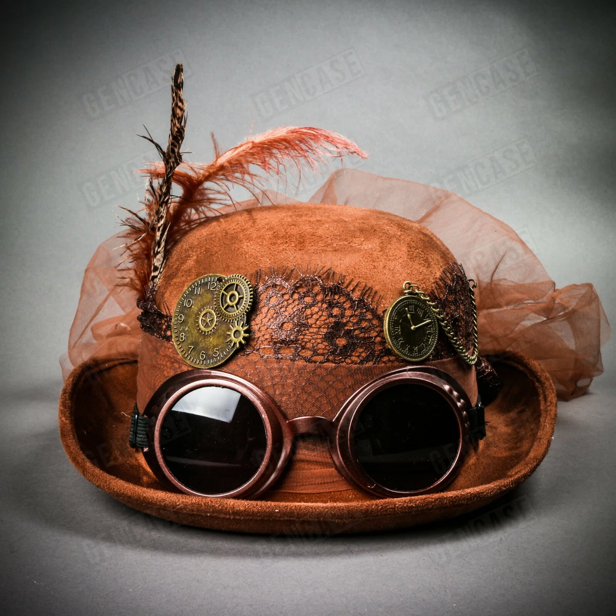 Steampunk Goggles Top Hat