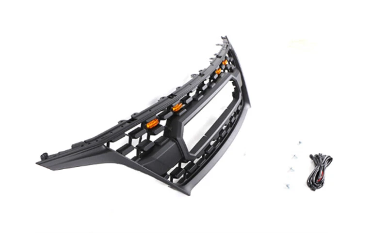 Para 2009-2012 Lexus RX450 SUV ABS preto para-choque dianteiro grade central com luz - Imagem 2 de 3