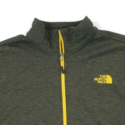 The North Face Jacket Mens XL Soft Shell Coat Green Yellow Full