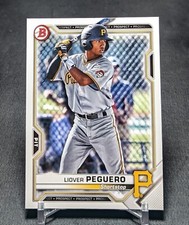 Liover Peguero 1st Prospect Rookie 2021 Bowman Card #BP-52 Pittsburgh Pirates
