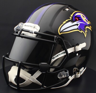 BALTIMORE RAVENS NFL Gameday AUTHENTIC Football Helmet w/ Eye Shield Visor