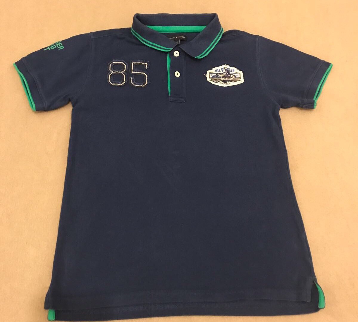 Tommy Hilfiger Boys Polo Top, 12 Years (152) Navy, Excellent Condition RRP £40
