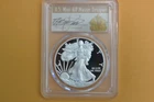 2015-W $1 American Silver Eagle Proof 1oz PCGS PR70 DCAM Thomas Cleveland Signed