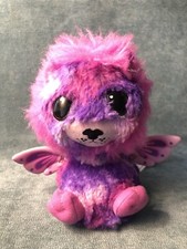 Spinmaster HATCHIMALS Purple Pink Winged Lion Light Up Talking Toy Plush Pet EUC