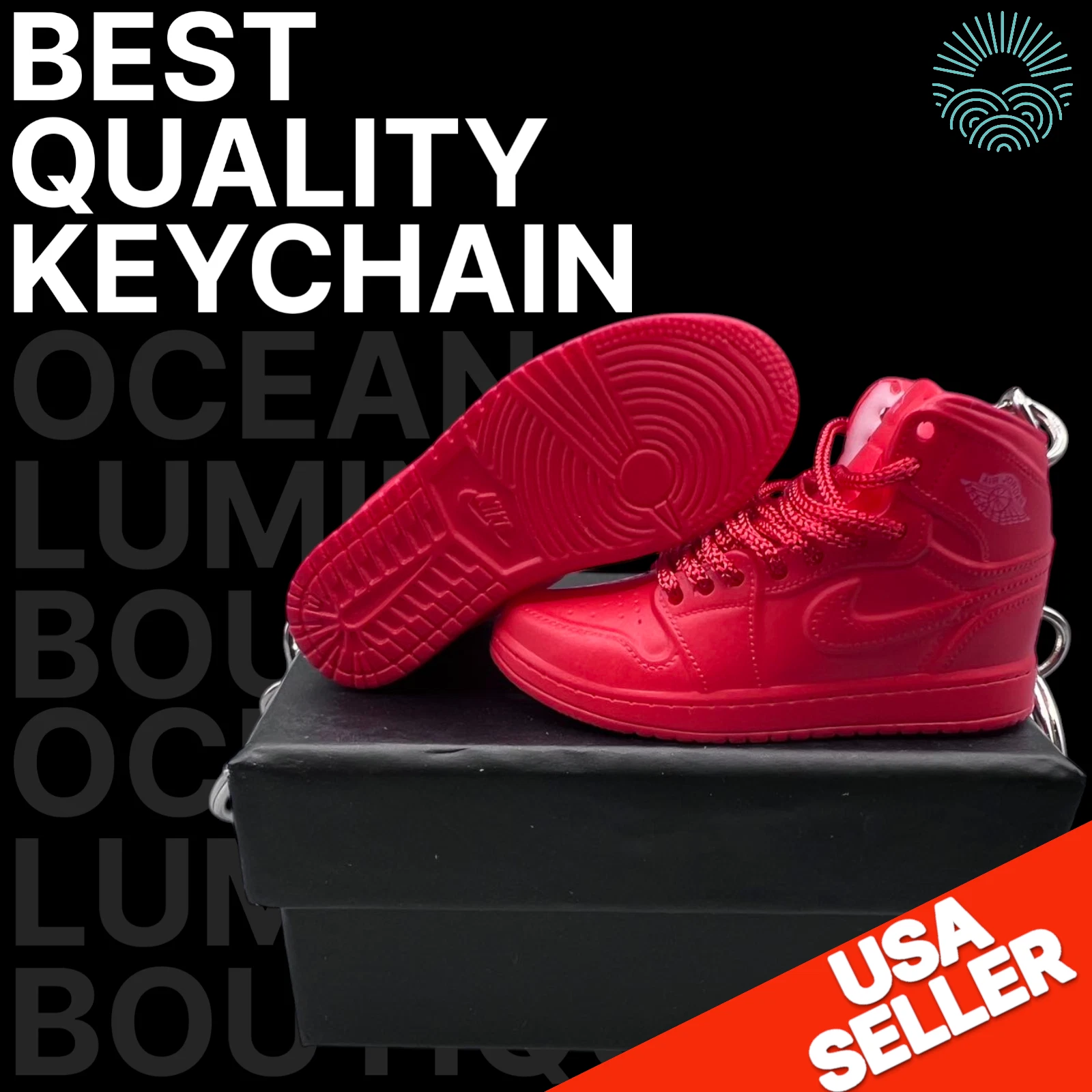 Porte clés Mini Baskets Air Jordan 3D, Baskets Basket de Collection, Options Boîte