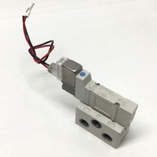 SMC SY3140-5LZ Solenoid Valve 5-Port 2-Position, 24VDC on Base 1/8" NPT, 0.7MPa