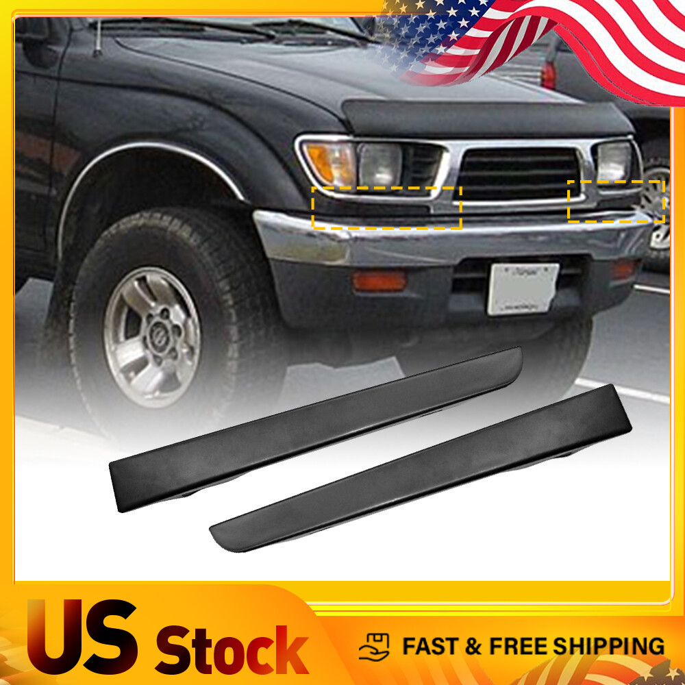 Bundle For Toyota 1995-1997 Tacoma 4WD 4x4 Bumper Grille Front Headlight Filler