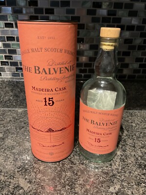 Balvenie 15 yr Madeira empty Bottle & tube very rare and hard to get   