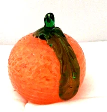 Hand Blown Glass Orange Fruit 