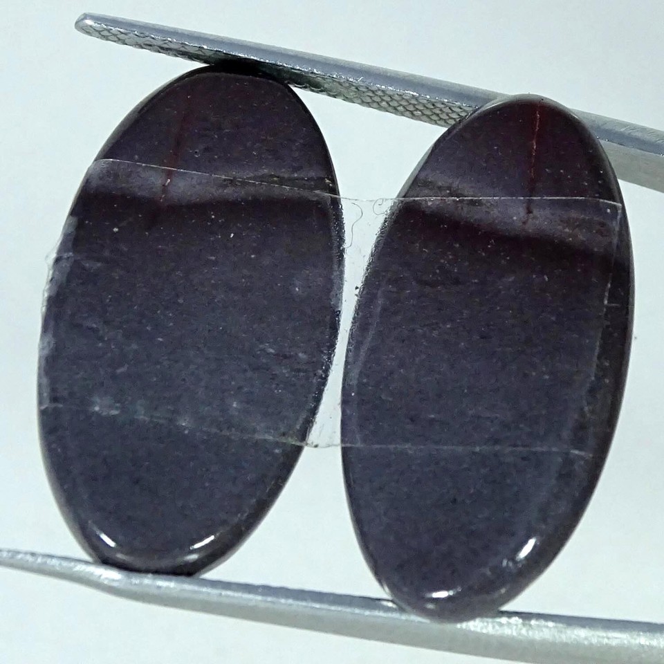 21.30 Cts Natural Oval Polygram Jasper Cabochon Pair Jewelry Supply