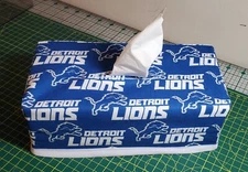 NFL Detroit Lions Tissue Box Cover (rectangle) Handmade