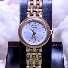 VTG Galaxie by Elgin Watch Women TwoTone WaterRes 100’ Visible Wear New Battery