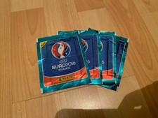 4 Booster Panini Sticker UEFA 2016 France, neu und OVP
