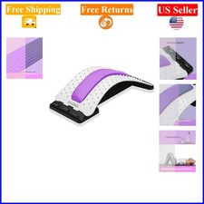 Back Stretcher Lumbar Back Pain Relief Device, Multi-Level, Purple