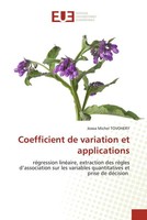 Coefficient De Variation Et Applications Josoa Michel Tovohery Taschenbuch 2022