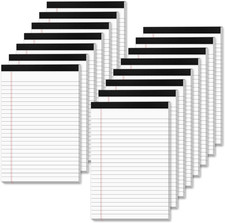 White Legal Pads 5x8 Small Note Pads 5x8 College Ruled Paper Tablets 15 Pcs 15