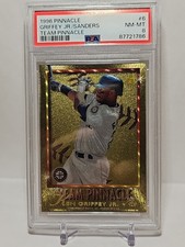 1996 Pinnacle Ken Griffey Jr./Reggie Sanders Team Pinnacle PSA 8 MINT