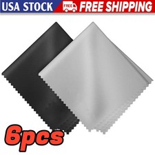 6 PACK Microfiber Cleaning Cloths for Phones Glasses Lenses Screens Premium