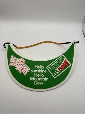 Vintage Mountain Dew hello sunshine Hello Mountain Dew visor foam