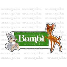 Disney Bambi  Pal Title vltd Premade Scrapbook Page Paper Piece die cut
