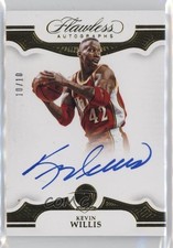 2018-19 Panini Flawless Flawless Auto Gold 10/10 Kevin Willis #FA-KWL Auto 3d3