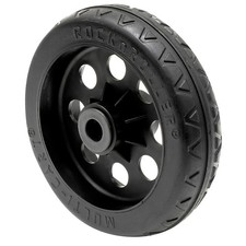 Rock N Roller 8" x 2" R-Trac Symmetrical Wheel For R12 Caster - Black - 2-Pack