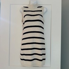 SANCTUARY Striped Knit Mock Neck Tunic Dress Sz M NWT $90!!