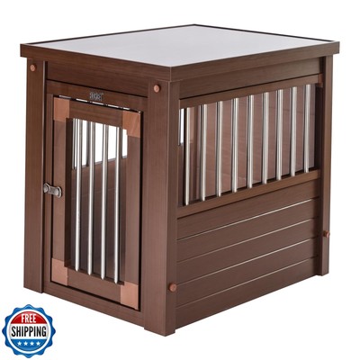 New Age Pet ECOFLEX InnPlace Dog Crate and End Table, Indoor Furn