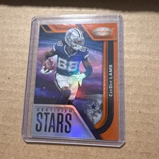 Panini Certified Stars CeeDee Lamb #CS-25 Mirror Orange 73/149 Cowboys Football